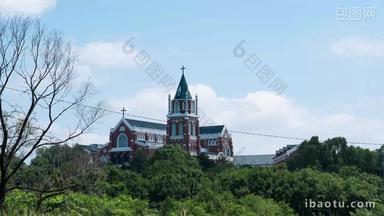 东北神学院教堂延时摄影
